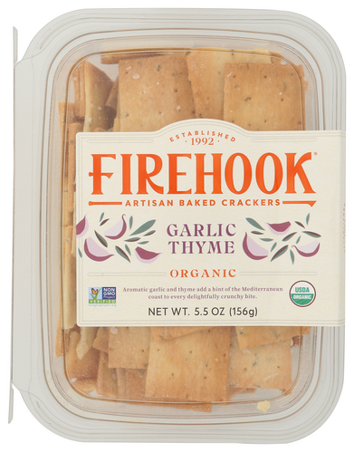CRACKERS FIREHOOK GARLIC THYME 5.5O  '811657030384