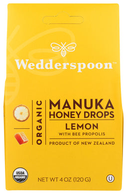 MANUKA HONEY DROPS WEDDERSPOON LEMO  4 OZ '814422020375