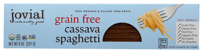PASTA JOVIAL CASSAVA SPEGETTI 8OZ    '815421011906
