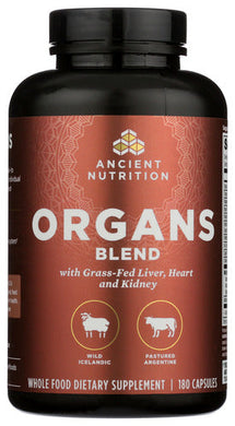 ORGANS BLEND ANCIENT BEEF/SH 180CAP  '816401026316