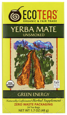 TEA ECOTEA YERBA MATE UNSMOKED   24 CT  '819162004555