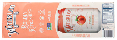 SPARK WATER WATERLOO PEACH 12/PK    '819215020228