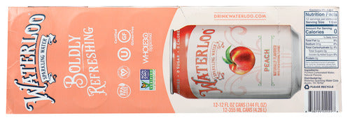 SPARK WATER WATERLOO PEACH 12/PK    '819215020228