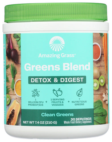 DETOX & DIGEST GREENS BLEND - 30 SERVINGS  '829835004737