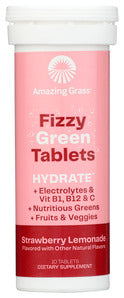 FIZZY GREEN TABLETS AMAZING STRAWBE  '829835006502