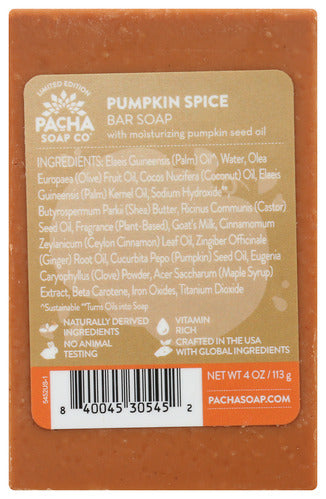 BAR SOAP PACHA PUMPKIN SPICE   '840045305452