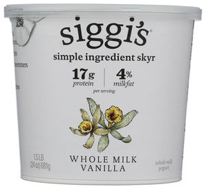 YOGURT SIGGI WHOLE VAN 24oz    '840290700132