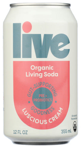 KOMBUCHA LIVE SODA LUSCIOUS CREAM   '850029903819