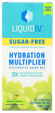 LIQUID IV SUGAR FREE GREEN GRAPE   '850039286674