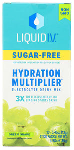 LIQUID IV SUGAR FREE GREEN GRAPE   '850039286674