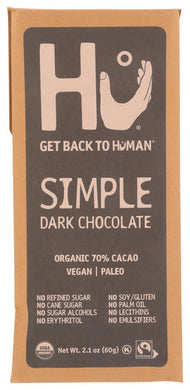 CHOC BAR HU SIMPLE DARK CHOCOLATE  '850180006046