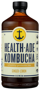 KOMBUCHA HEALTH-ADE GINGER LEMON 16 OZ 851861006096
