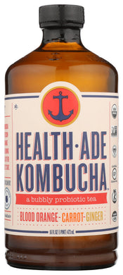 KOMBUCHA HEALTH-ADE BLOOD ORANGE CARROT GINGER ORGANIC 16 OZ '851861006164