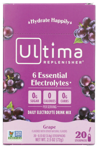 ELECTROLYTE POWDER ULTIMA 20PK GRAP  '853218000818