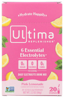 ELECTROLYTE ULTIMA 20 PK PINK LEMON  '853218000917