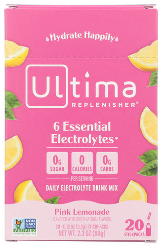 ELECTROLYTE ULTIMA 20 PK PINK LEMON  '853218000917