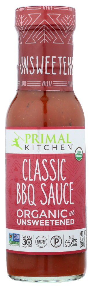 BBQ SAUCE PRIMAL KITCHEN BBQ UNSWEETENED ORGANIC   8.5 OZ  '855232007354