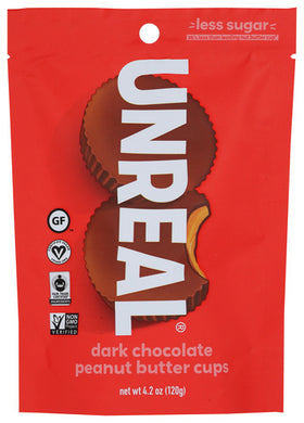 CANDY UNREAL PB CUPS DK CHOC POUCH    '855571005158