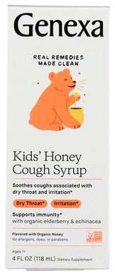 COUGH SYRUP KIDS HONEY GENEXA   '857630006953