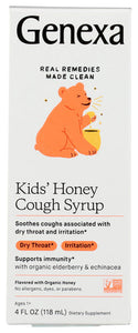 COUGH SYRUP KIDS HONEY GENEXA   '857630006953