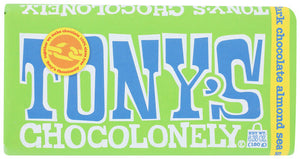 CHOC BAR TONY'S DK ALMOND SEA SALT  '858010005641