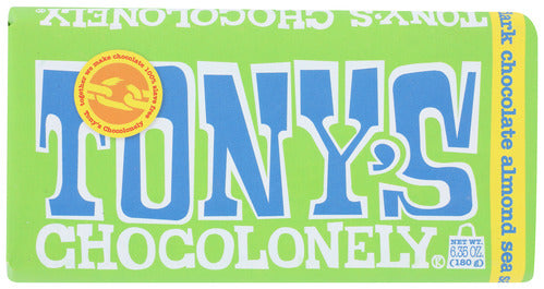 CHOC BAR TONY'S DK ALMOND SEA SALT  '858010005641
