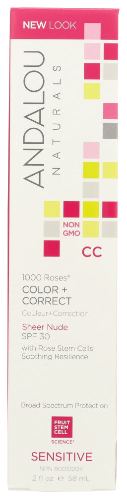 COLOR + CORRECT ANDALOU NATURALS COLOR + CORRECT, SHEER NUDE, 30 SPF, 2 FL. OZ.  '859975020106