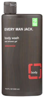 CEDARWOOD BODY WASH 16.9 FL OZ EVERY MAN JACK BODY WASH + SHOWER GEL, CEDARWOOD, 16.9 FL. OZ. '878639000087