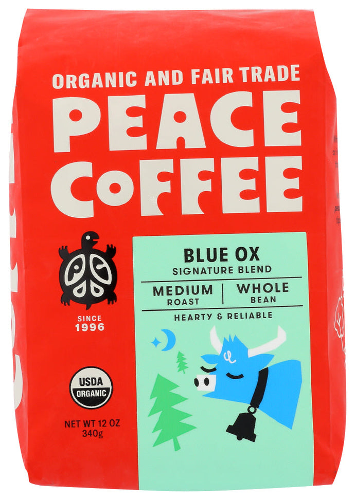 PACKAGED COFFEE PEACE BLUE OX     12 OZ (IF NEED IT GROUND PLEASE ENTER IN NOTES)     '895431000398