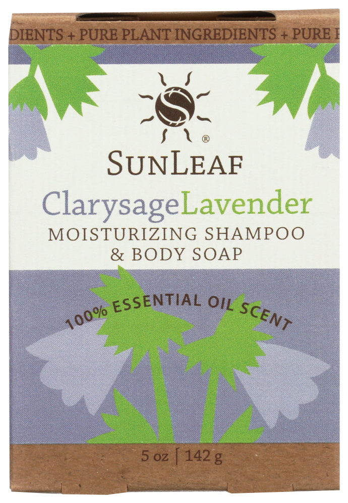 SHAMPOO BAR SUNLEAF 5OZ CLARY SAGE   '896993002011
