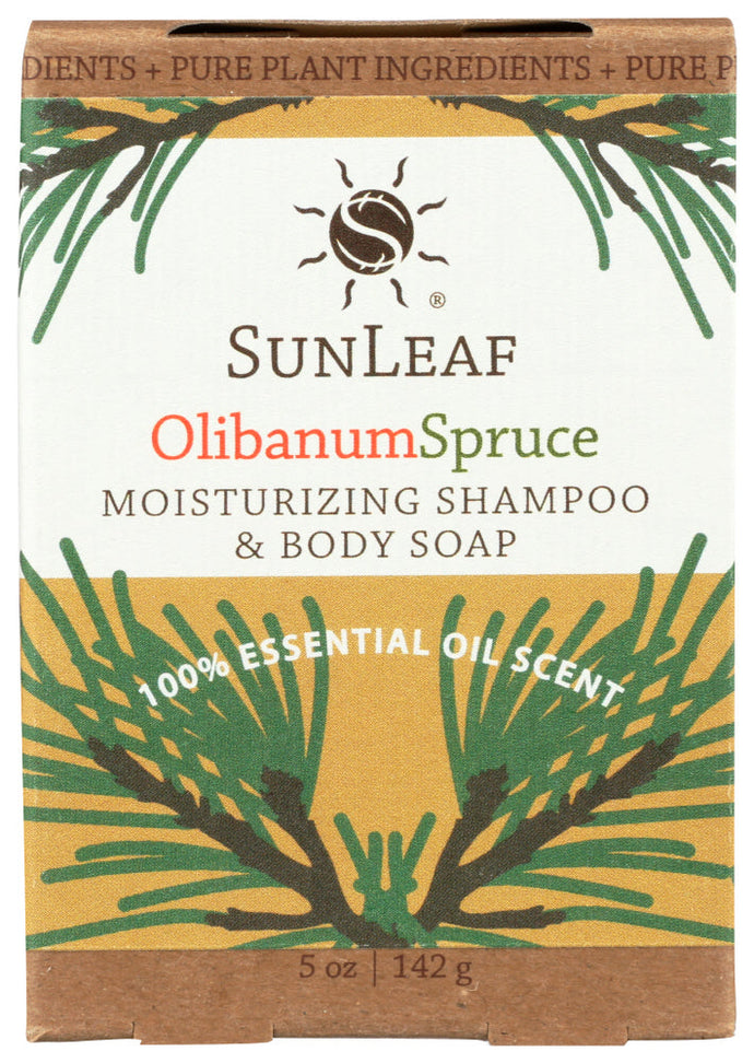 SHAMPOO BAR SUNLEAF 5OZ OLIBANUM SP     '896993002691