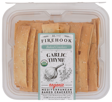 CRACKERS FIREHOOK GARLIC THYME 8OZ  '899055000246