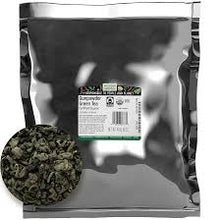 BULK TEA GUNPOWDER ORGANIC FAIRTRADE   PER/OZ '632