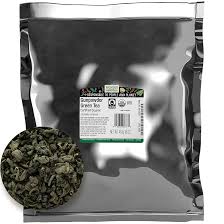 BULK TEA GUNPOWDER ORGANIC FAIRTRADE   PER/OZ '632