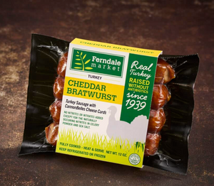 TURKEY BRAT CHEDDAR 12OZ FERNDALE  '857599002225
