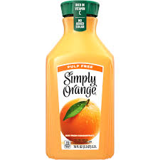 JUICE SIMPLY ORANGE PULP FREE    '025000136634