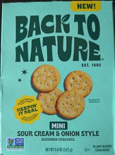 CRACKER BACK TO NAT SOUR CREAM ONIO  '819898015269