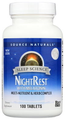 NIGHTREST SOURCE NATURALS 100 TAB    021078003588