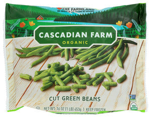 FROZEN VEGETABLES CASCADIAN FARM GREEN BEAN ORGANIC   16 OZ  '021908501451