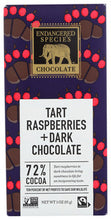 CHOCOLATE BAR ENDANGERED SPECIES DARK W/RASPBERRY   3 OZ  '37014242287