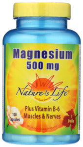 MAGNESIUM NATURES LIFE    100 CAP '040647004375