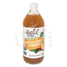 VINEGAR FIELD DAY APPLE CIDER ORGANIC   32 OZ  '42563601096