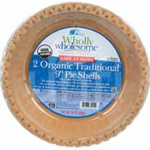 PIE CRUST WHOLLY WHOLESOME 9" TRADITIONAL 2COUNT ORGANIC   14 OZ  74677842119