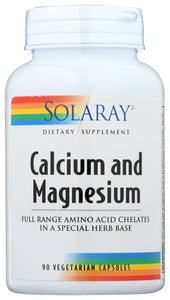 CALCIUM MAGNESIUM SOLARAY   90 VCAP 076280045307