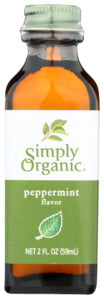 Simply Organic Peppermint Flavor, Certified Organic 2 oz    '089836185303