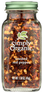 SPICE SIMPLY ORGANIC CRUSHED RED PEPPER   2.39OZ  '89836186034