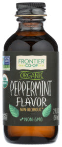 Frontier Peppermint Flavor Certified Organic, 2 Ounce Bottle    '089836310705