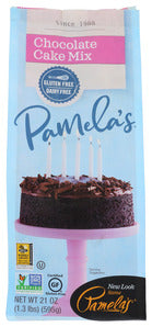 CAKE MIX PAMELA  CHOCOLATE GLUTENFREE   21 OZ  '93709300403