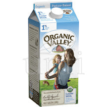 MILK ORGANIC VALLEY 1% HALF GALLLON UHT ORGANIC   64 OZ  '093966514001