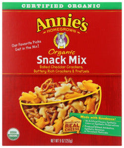 Annie'S Snack Mix Organic 9 Oz    '013562300556